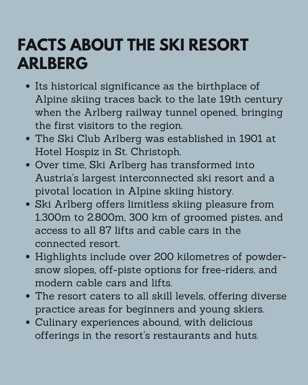 4. Ski Camp: Warth, Arlberg - April 2024